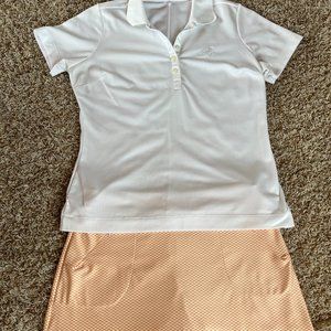 Womens Golf Outfit Skort and shirt